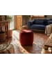 Beliani Pouf SELBY in Rot - (W) 40 x (H) 46 x (L) 40 cm