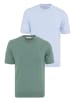 Felix Hardy T-Shirt in Grün Meliert-Blau Meliert