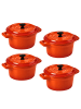 Butlers Mini-Auflaufform C'EST SI BON 4er-Set in Orange