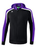 erima Liga 2.0 Trainingsjacke mit Kapuze in schwarz/violet/weiss