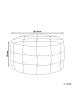 Beliani Pouf TAMPA in Beige - (W) 55 x (H) 30 x (L) 55 cm