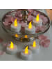 MARELIDA 6er Set LED Teelichter flackernd mit Fernbedienung D: 3,8cm in weiß