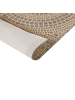Beliani Geflochtener Teppich ARIBA in Grau/Beige - (W) 80 x (H) 0.7 x (L) 150 cm
