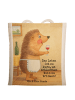 Mr. & Mrs. Panda Strandtasche Igel Wein Design mit Spruch in Weiß