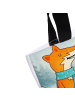 Mr. & Mrs. Panda Strandtasche Fuchs Keks Design mit Spruch in Weiß
