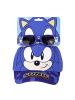 Cerda 2tlg. Set Cap mit Sonnenbrille Sonic The Hedgehog in Blau