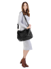 Forty degrees Reisetasche echt Leder in schwarz