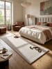 KADIMA DESIGN Hochflorteppich Uni Antirutsch weich wohnlich Wohnzimmer Schlafzimmer in Sand