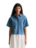 Marc O'Polo DENIM Kurzarm-Bluse relaxed in Medium Blue 4671