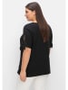 sheego Shirt in schwarz