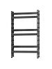 SONGMICS Flaschenregal Cozory in Schwarz - (B)32 x (H)125.4 x (T)70 cm