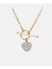 Diamant L'éternel Halskette aus 375 Gelbgold mit Diamant Herz-Design
