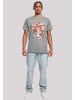 F4NT4STIC T-Shirt Tom und Jerry Rocket Prank in grau meliert