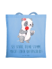 Mr. & Mrs. Panda Tragetasche Deine Stimme zählt mit Spruch in Sky Blue