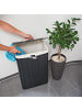 relaxdays 2 x Wäschekorb in Schwarz - (B)43,5 x (H)65,5 x (T)33,5 cm