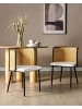Beliani 2er-Set Esszimmerstuhl KOBUK in Schwarz/Beige/Braun