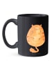 Mr. & Mrs. Panda Kaffeetasse Katze Mittelfinger ohne Spruch in Schwarz