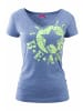 Venice Beach Strandshirt in blau-meliert