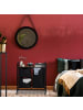 relaxdays Wäschekorbregal in Schwarz/ Braun - (B)72,5 x (H)78 x (T)30,5 cm