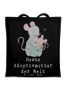 Mr. & Mrs. Panda Tote Bag Maus Beste Adoptivmutter der Welt mit ... in Schwarz