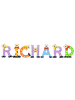 Playshoes Deko-Buchstaben "RICHARD" in bunt