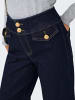 ONLY Jeans mit weitem Bein in Dark Blue Denim