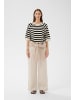InWear Langarm MADIEIW Tight fit in BLACK / WHISPER WHITE STRIPE