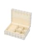 faina Women Jewelry Box in Beige Yellow