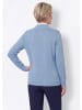 GOLDNER Cardigan mit Zopfmuster in hellblau
