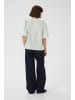 CULTURE Kurzarm-Bluse CUantomine Feminine in Blue/white stripe