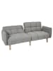 CALICOSY Schlafsofa aus grauem Stoff B1 in Grau - (W)195  x (H)83  x (L)91 cm