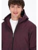MO Men Jacket in burgundy multicolor