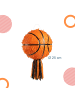 relaxdays 3-tlg. Pinata Set "Basketball" in Orange/ Schwarz - Ø25 cm