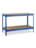 relaxdays Werkbank in Blau - (B)141 x (H)90,5 x (T)61 cm