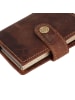 Greenburry Vintage Geldbörse RFID Schutz Leder 7.5 cm in brown