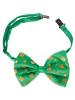 tectake Kleeblattfliege, St. Patrick’s Day Accessoire, Fliege in samtenen Grün