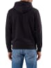 Jack & Jones Pullover JJMORTY OLD LOGO SWEAT HOOD SMU in Schwarz