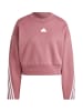 adidas Sweatshirt W FI 3S CREW,PNKSTR FTWWHT in Rose