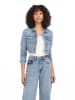 ONLY Cropped Jeansjacke Kurze Denim Übergangsjacke ONLWONDER in Blau