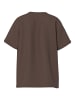 Pieces T-Shirt in Oversize in Hot Fudge