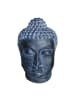 relaxdays Buddha-Kopf in Anthrazit - 55 cm