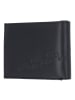 oxmox Leather Geldbörse RFID Schutz Leder 11 cm in schwarz-footsteps 2.0