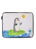 Mr. & Mrs. Panda Notebook Tasche Pinguin Surfer ohne Spruch in Weiß