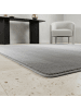 KADIMA DESIGN Teppich Kurzflor Waschbar Einfarbig ISAR Strapazierfähig OEKO-TEX in Silber