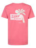 Petrol Industries T-Shirt mit Aufdruck Wavecharm in Rosa