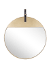 Beliani Wandspiegel GURS in Gold/Braun - (W) 60 x (H) 60 x (L) 2 cm Vertikal