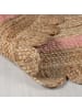 KADIMA DESIGN Einzigartiger handgearbeiteter Jute-Teppich in Braun-Rosa