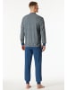Schiesser Pyjama lang in dunkel-blau