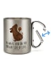 Mr. & Mrs. Panda Teetasse Hund Keks mit Spruch in Silber