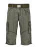 Timezone Wadenlange Cargo Shorts Gürtel Reißverschluss in Grün